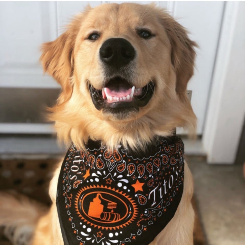 Tito’s Handmade Vodka Dog Pet Scarf Bandana - Brand New